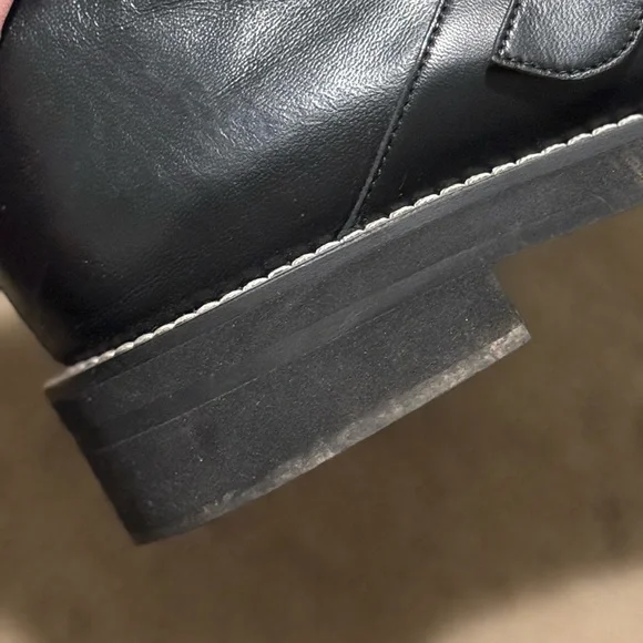 Marni Black Leather Fringe Boots - Picture 5 of 5